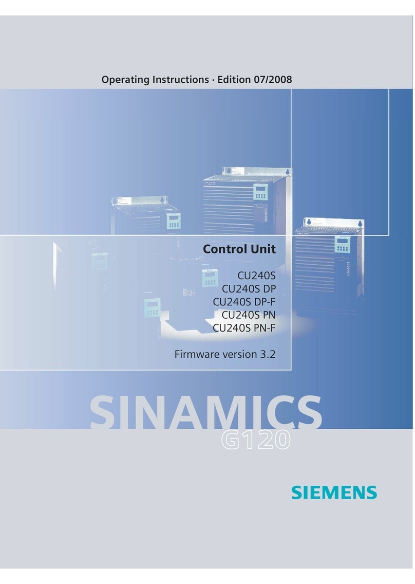 Siemens CU240S DP-F operating instructions