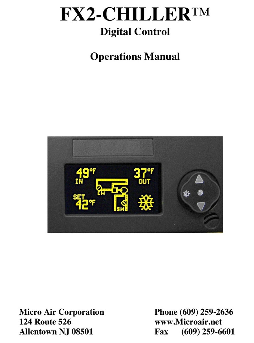 Micro Air Corporation FX2-CHILLER Operation manual Micro Air Corporation FX2-CHILLER Operation manual