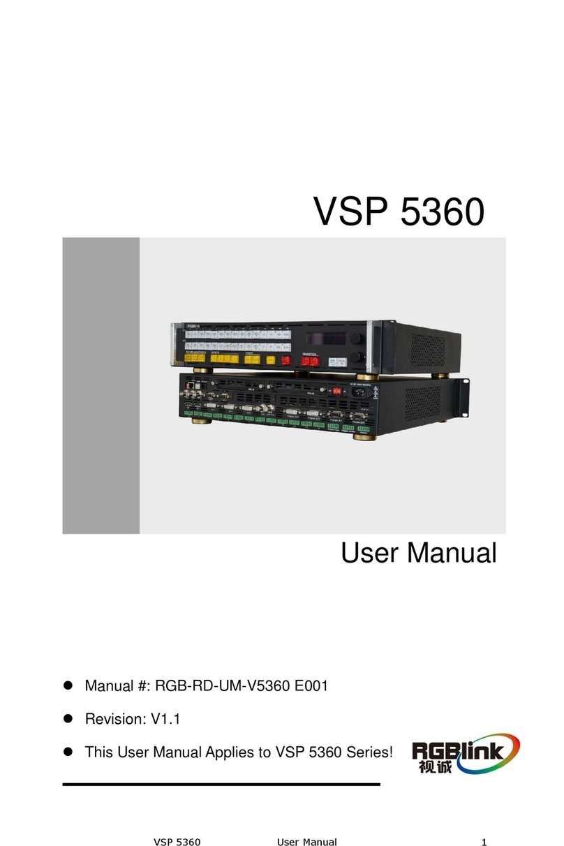 RGBlink VSP 5360 User manual