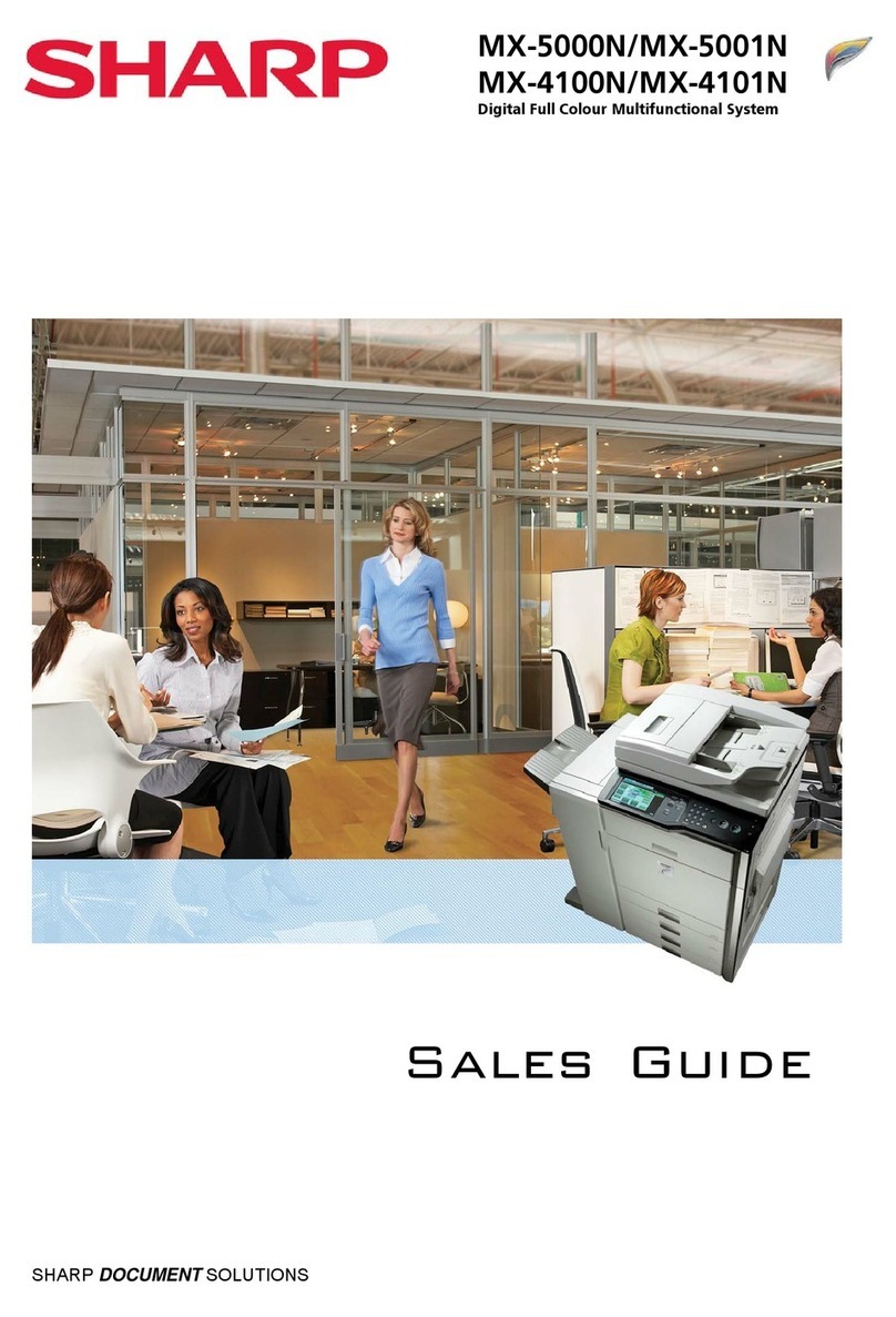 Sharp MX-5000N User manual