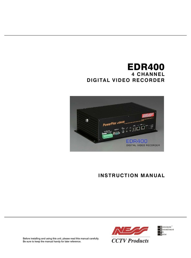 Ness PowerPlex EDR400 User manual