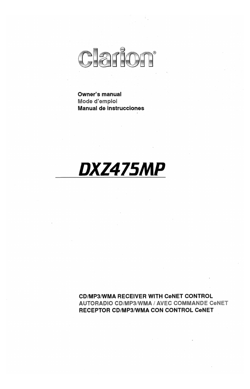 Clarion DXZ47SMP User manual