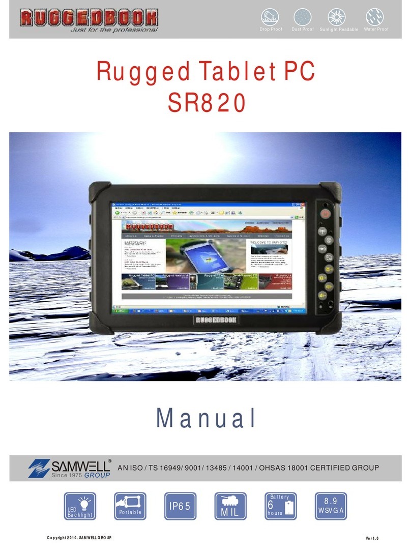 RuggedBook SR820 manual
