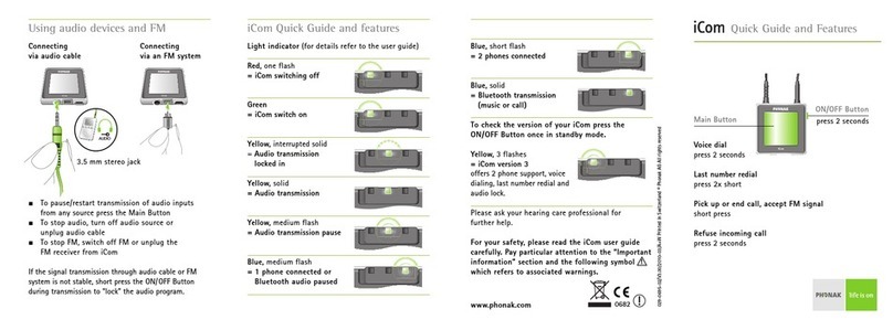 Phonak iCom Quick guide and features