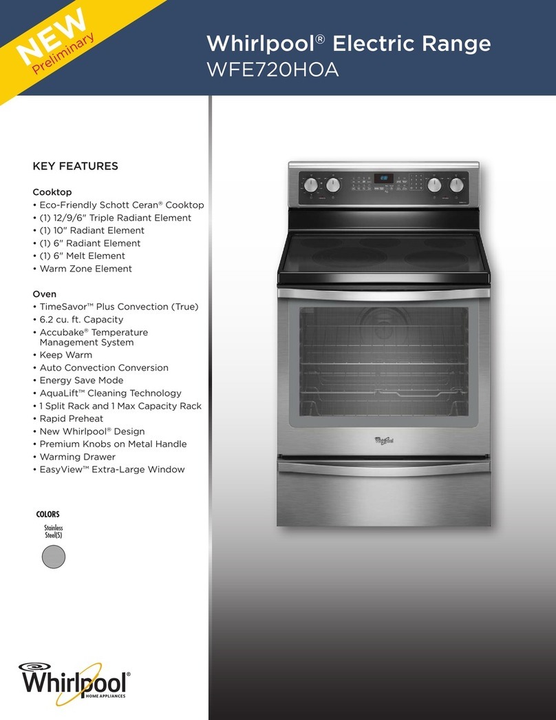 Whirlpool WFE720HOA Brochure & specs