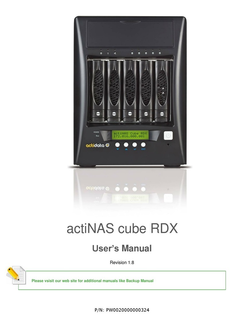 Actidata actiNAS cube RDX user manual