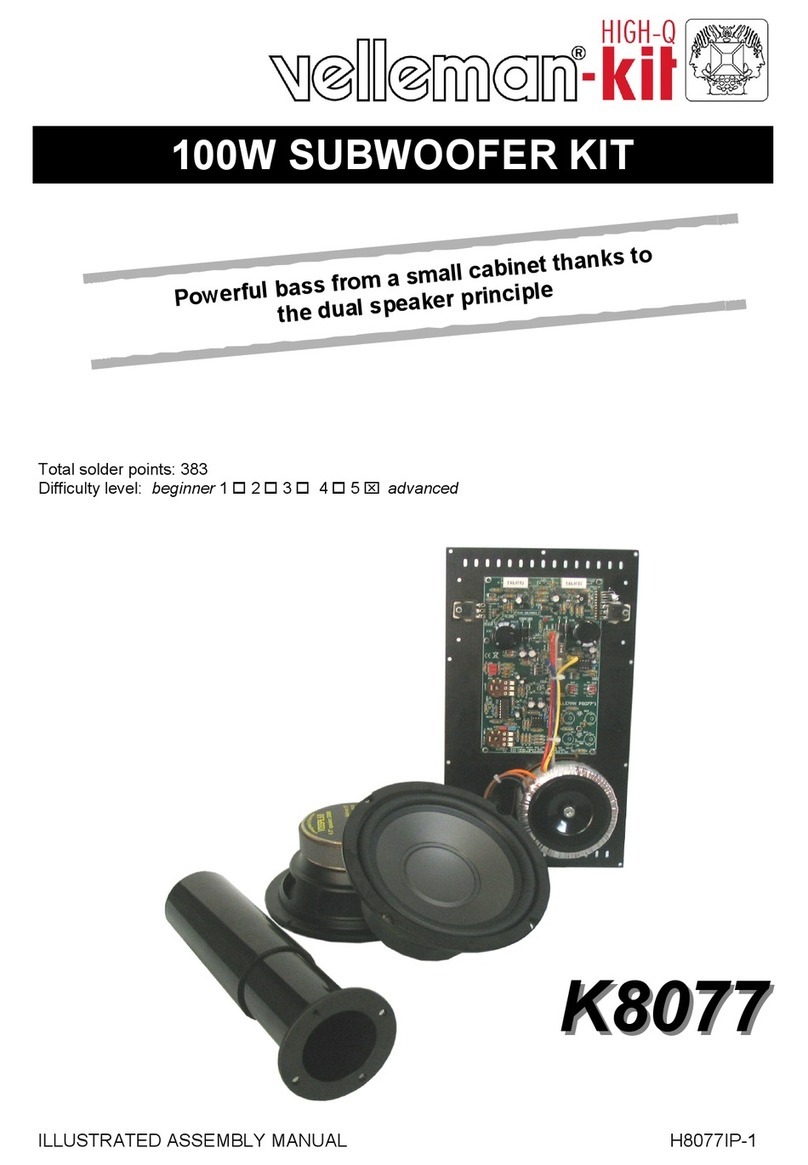 Velleman K8077 User manual