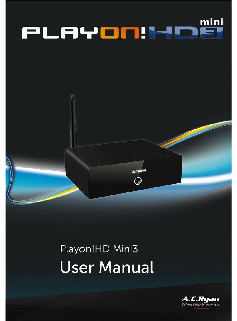 A.C.Ryan Playon!HD Mini 3 user manual