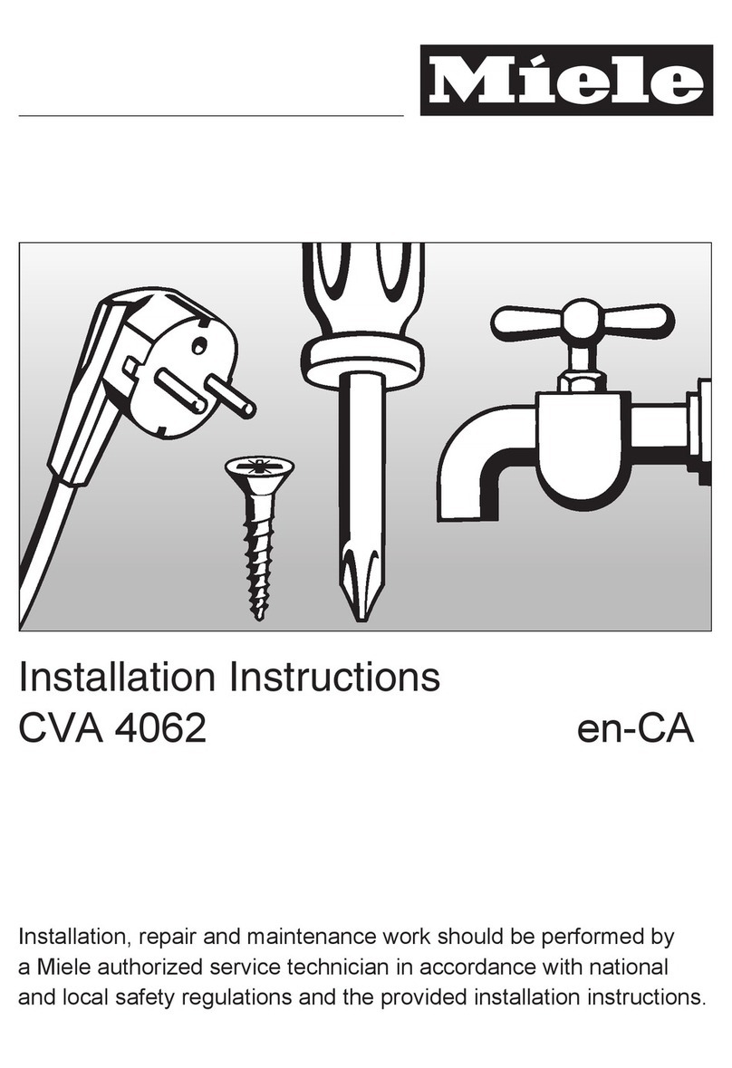 Miele CVA 4062 User manual Miele CVA 4062 User manual