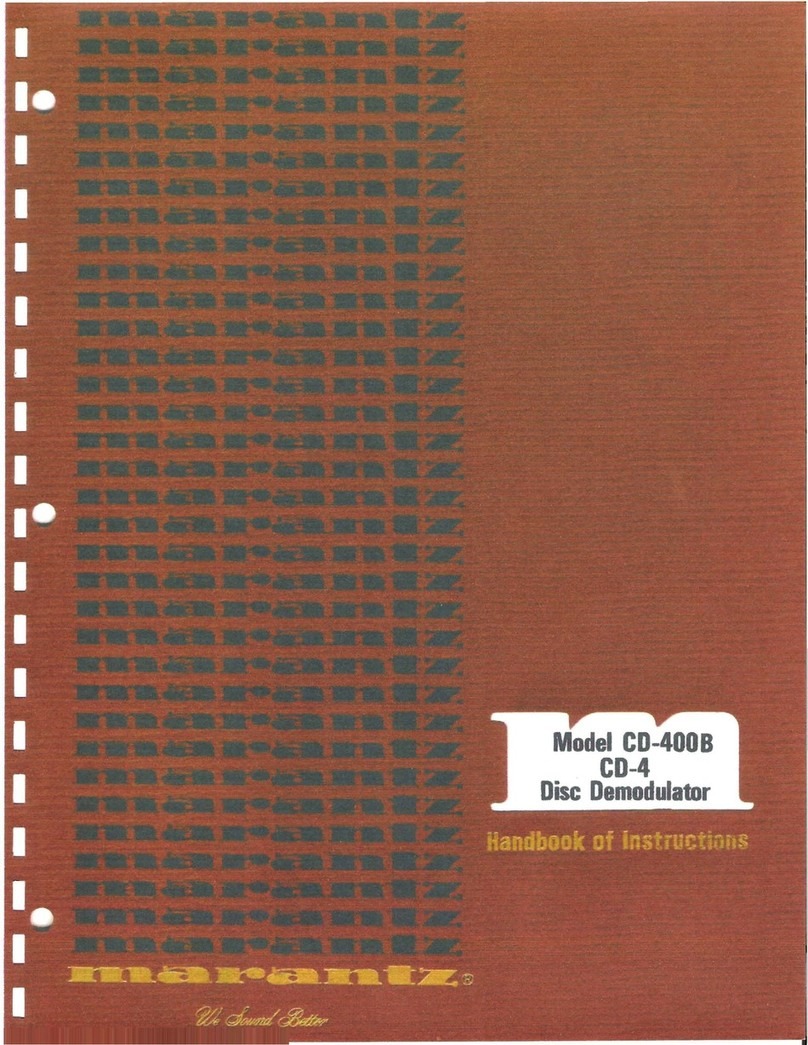 Marantz CD-400B User manual