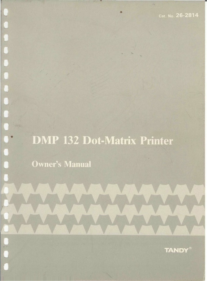 Tandy DMP 132 User manual