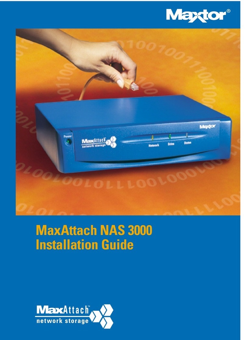 Maxtor MaxAttach NAS 3000 User manual