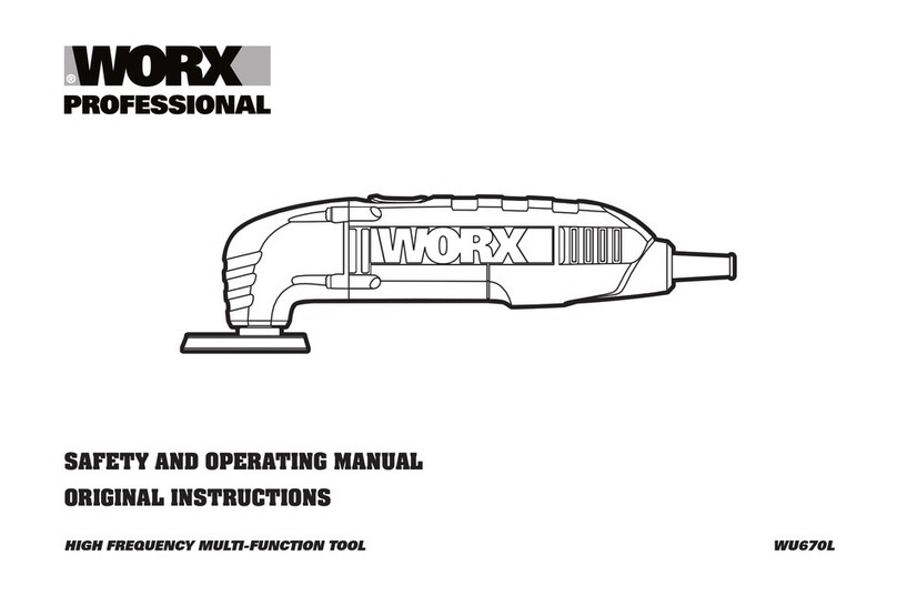 Worx WU670l Safety and operating manual