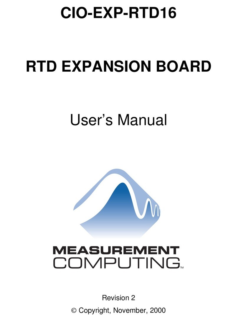 Measurement Computing CIO-EXP-RTD16 user manual