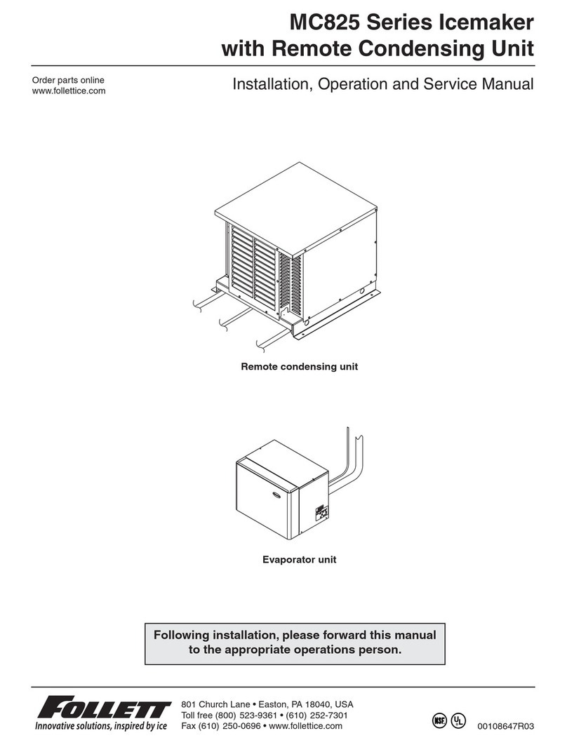 Follett MC825 Series Setup guide