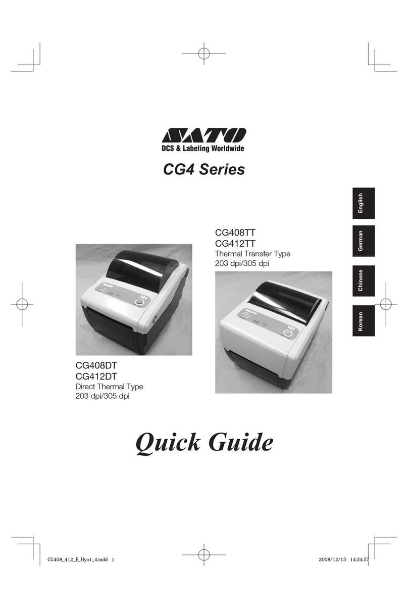 SATO CG408TT User manual