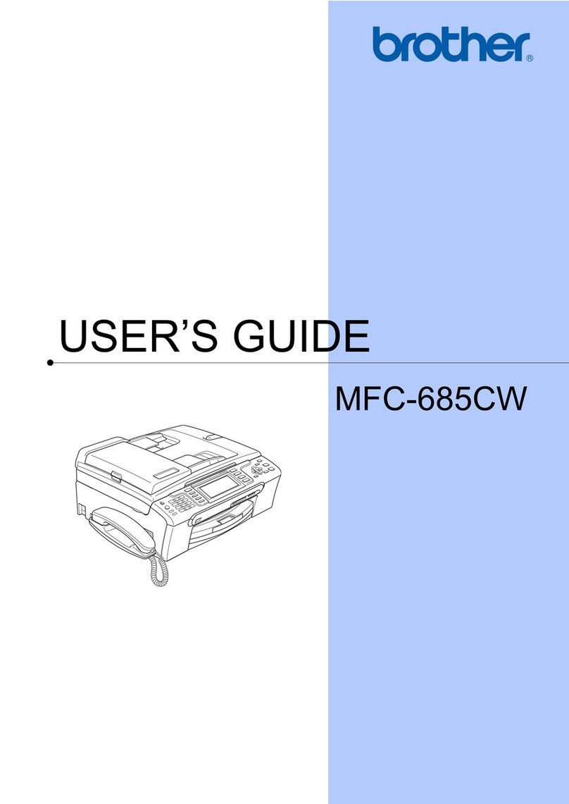 Brother MFC 685CW - Color Inkjet - All-in-One User manual