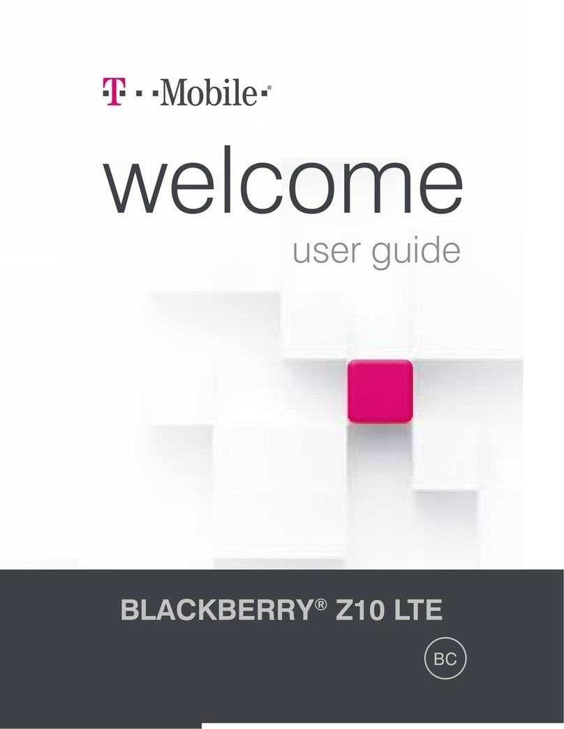 Blackbe;rry T Mobile Z10 LTE User manual