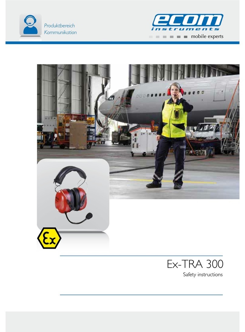 Ecom Instruments Ex-TRA 300 Safety instructions