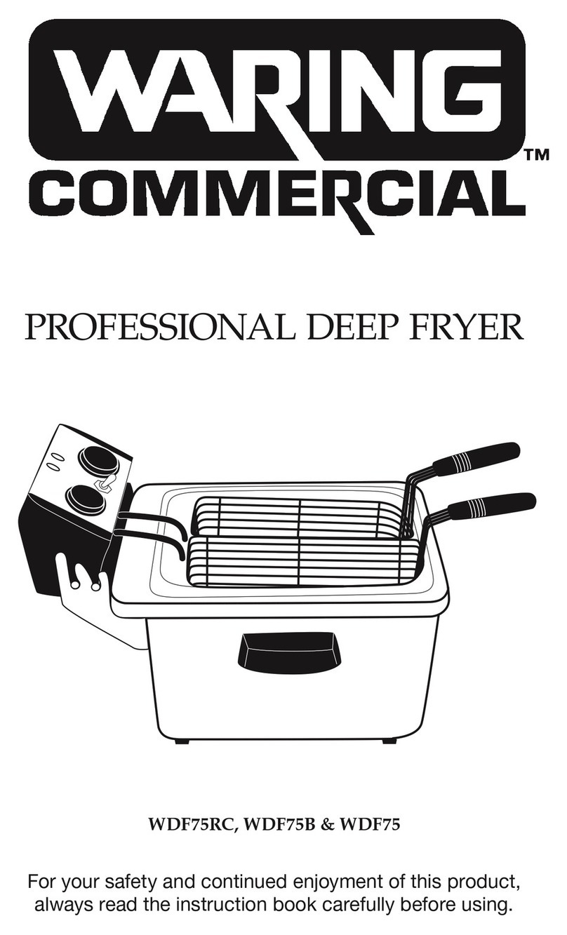 Waring WDF75RC Instruction book
