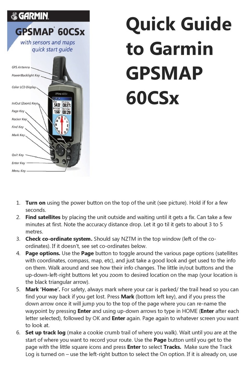 Garmin GPSMAP 60CSx User manual