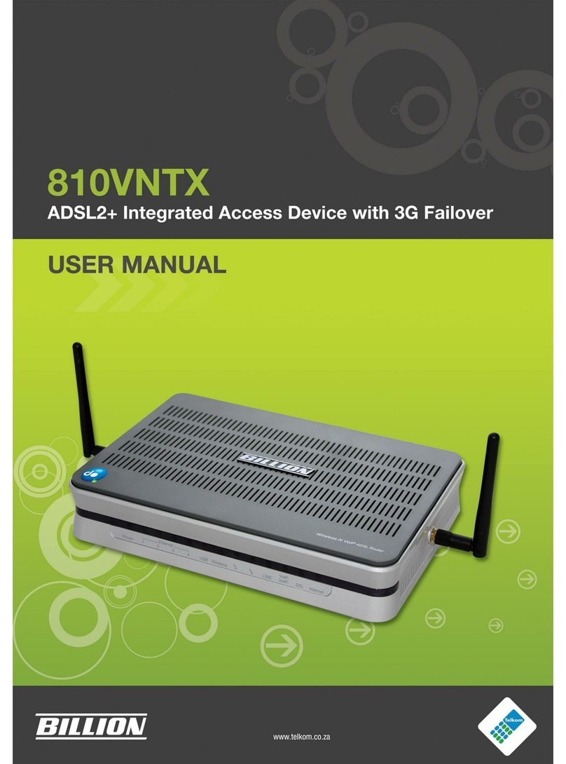 Billion 810VNTX user manual