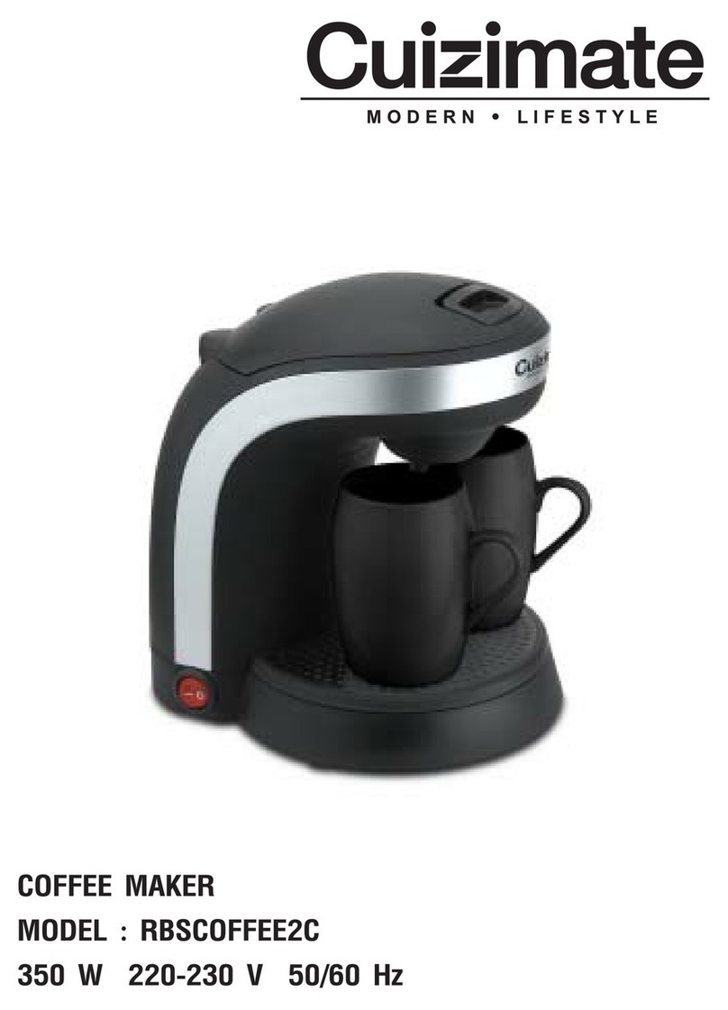 Cuizimate RBSCOFFEE2C user manual Cuizimate RBSCOFFEE2C user manual