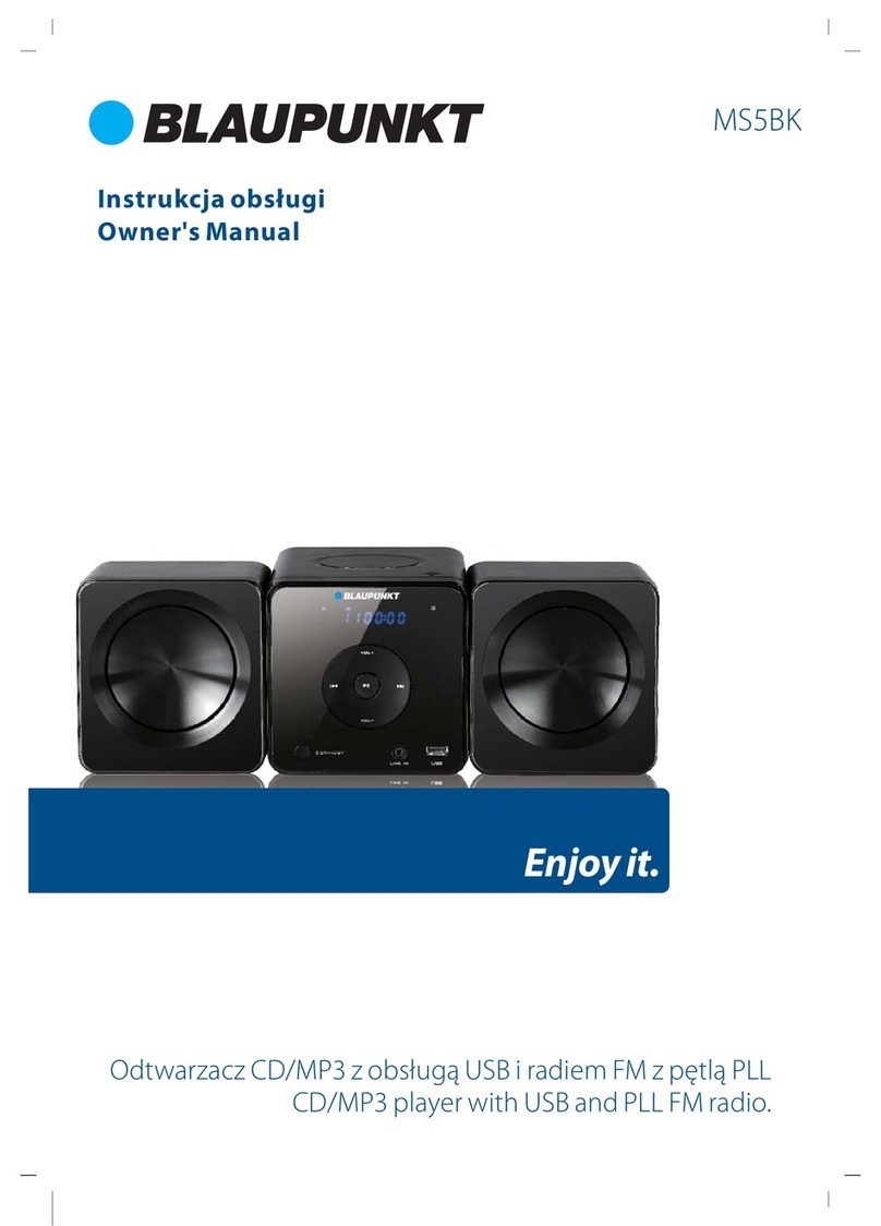 Blaupunkt MS5BK User manual