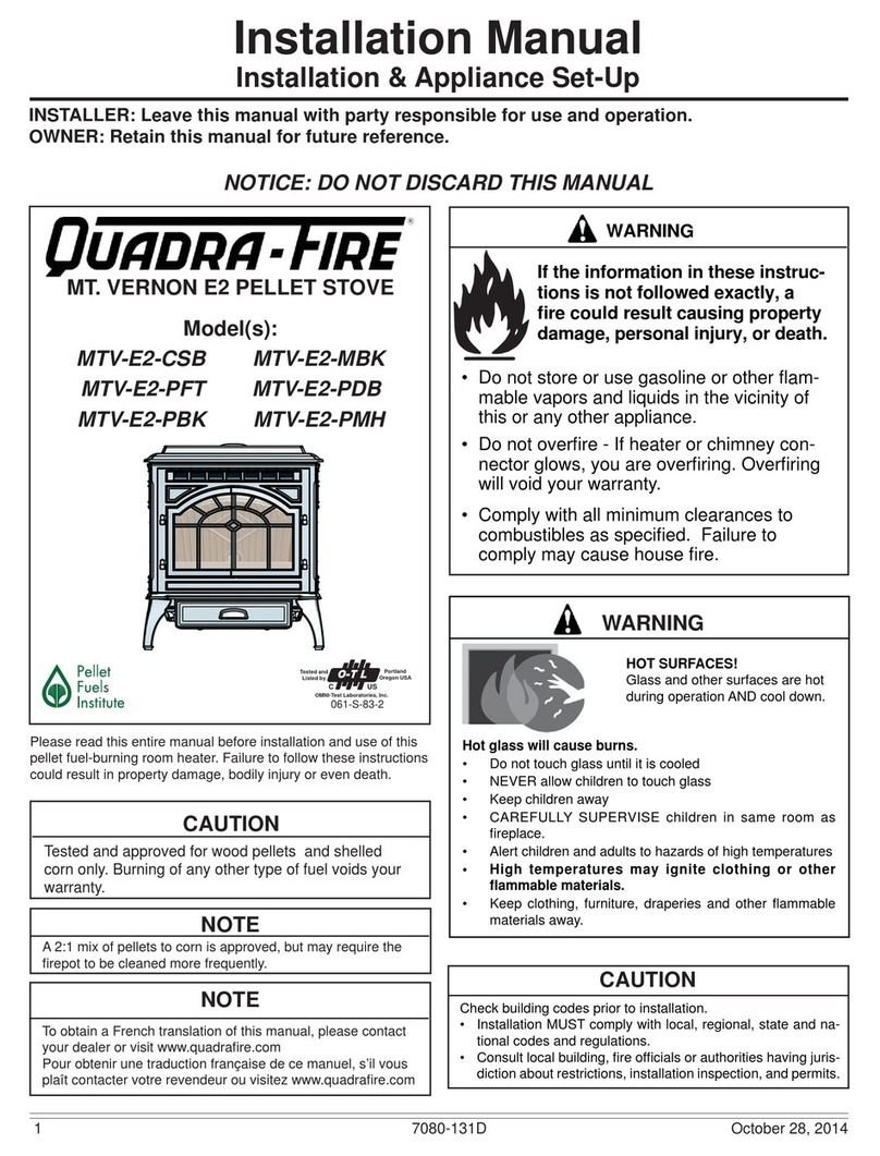 Quadra-Fire MTV-E2-CSB installation manual