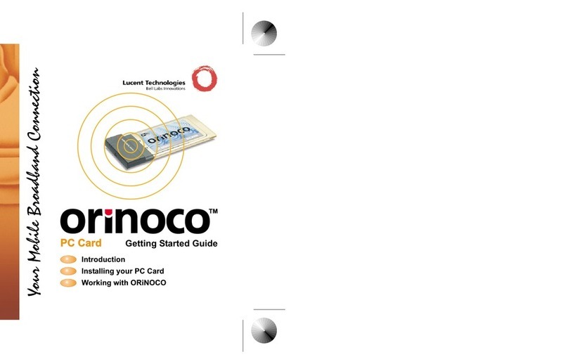 Lucent Technologies orinoco User manual