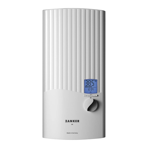 ZANKER DE 27 E Operation and installation manual