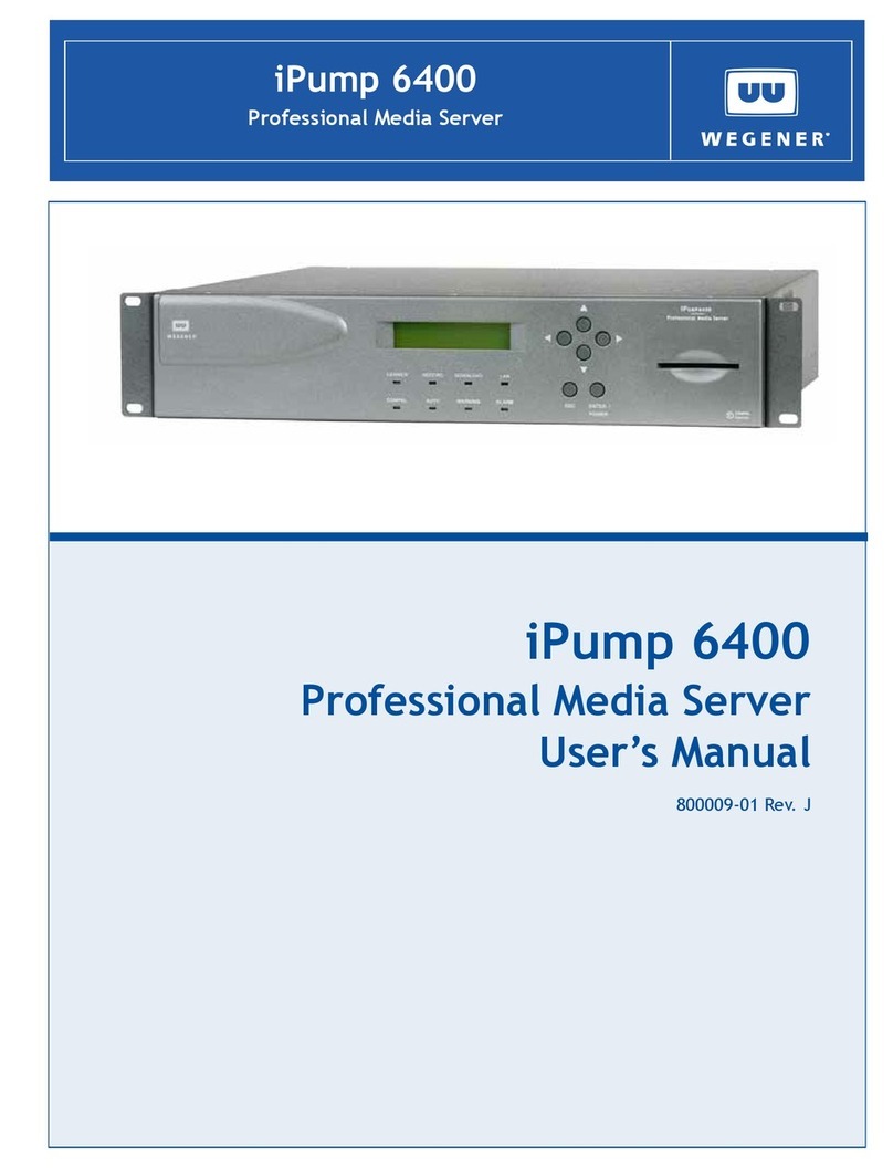 Wegener iPUMP 6400 user manual