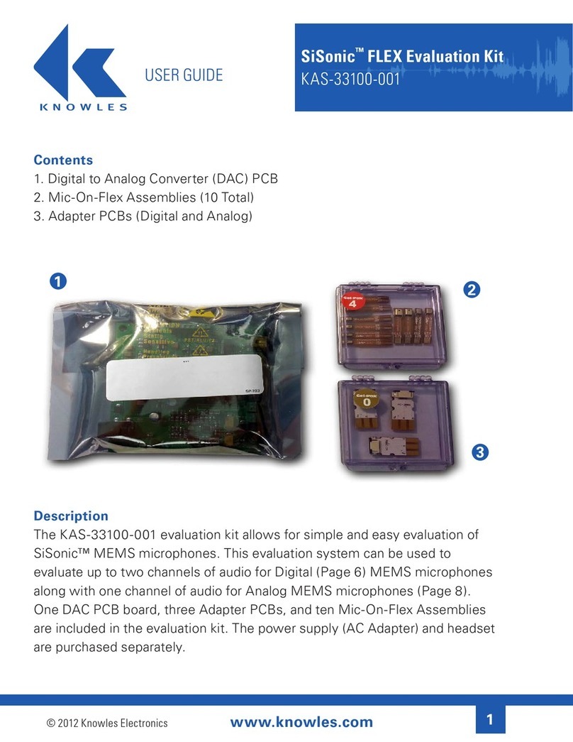 Knowles SiSonic KAS-33100-001 User manual