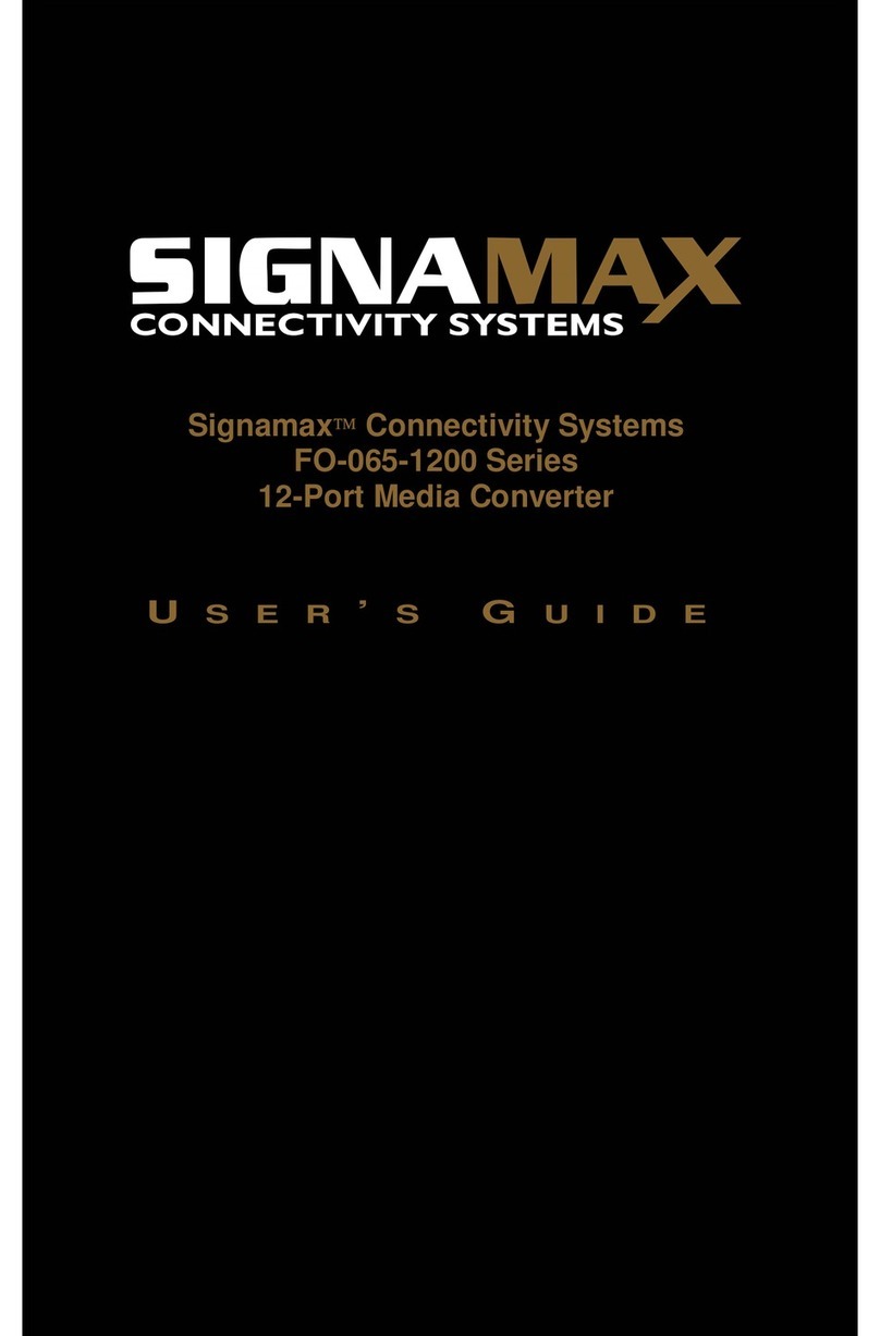 SignaMax F0-065-1200 Series User manual SignaMax F0-065-1200 Series User manual