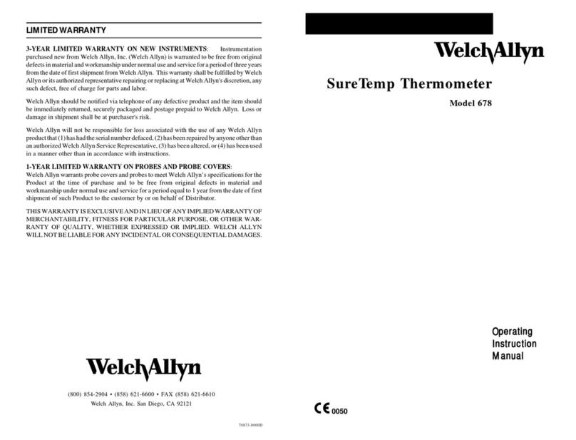 Welch Allyn SureTemp 678 Instruction Manual