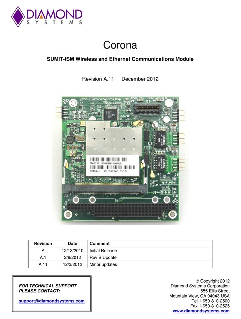 Diamond Systems Corona instructions