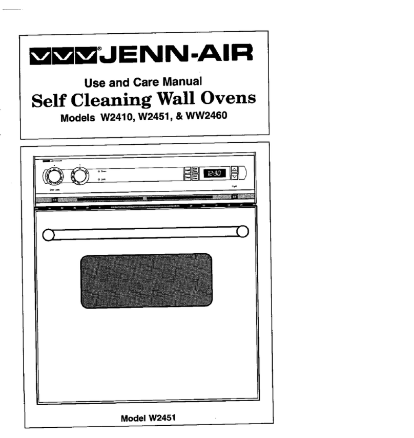 Jenn-Air W2410 use and care manual