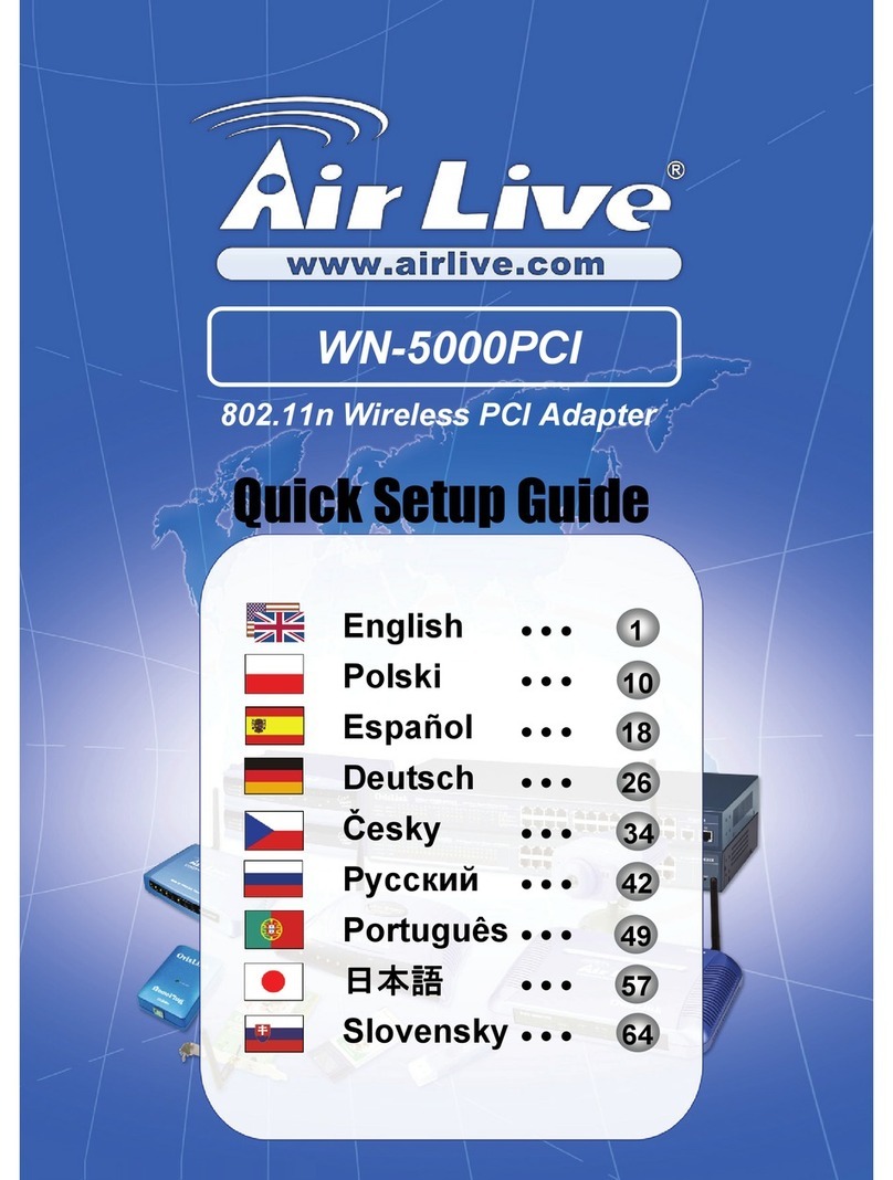 AirLive WN-5000PCI Quick setup guide