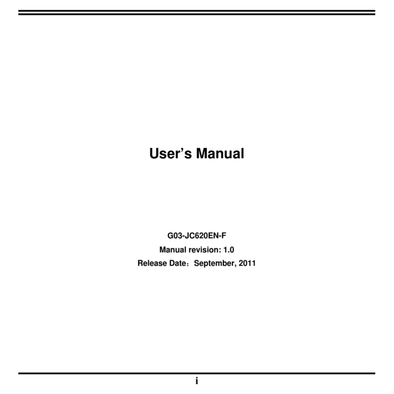 OrionPC G03-JC620EN-F User manual