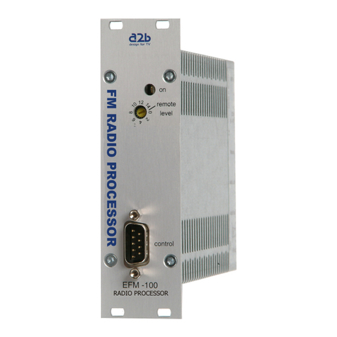 A2B Electronics EFM-100 operating instructions