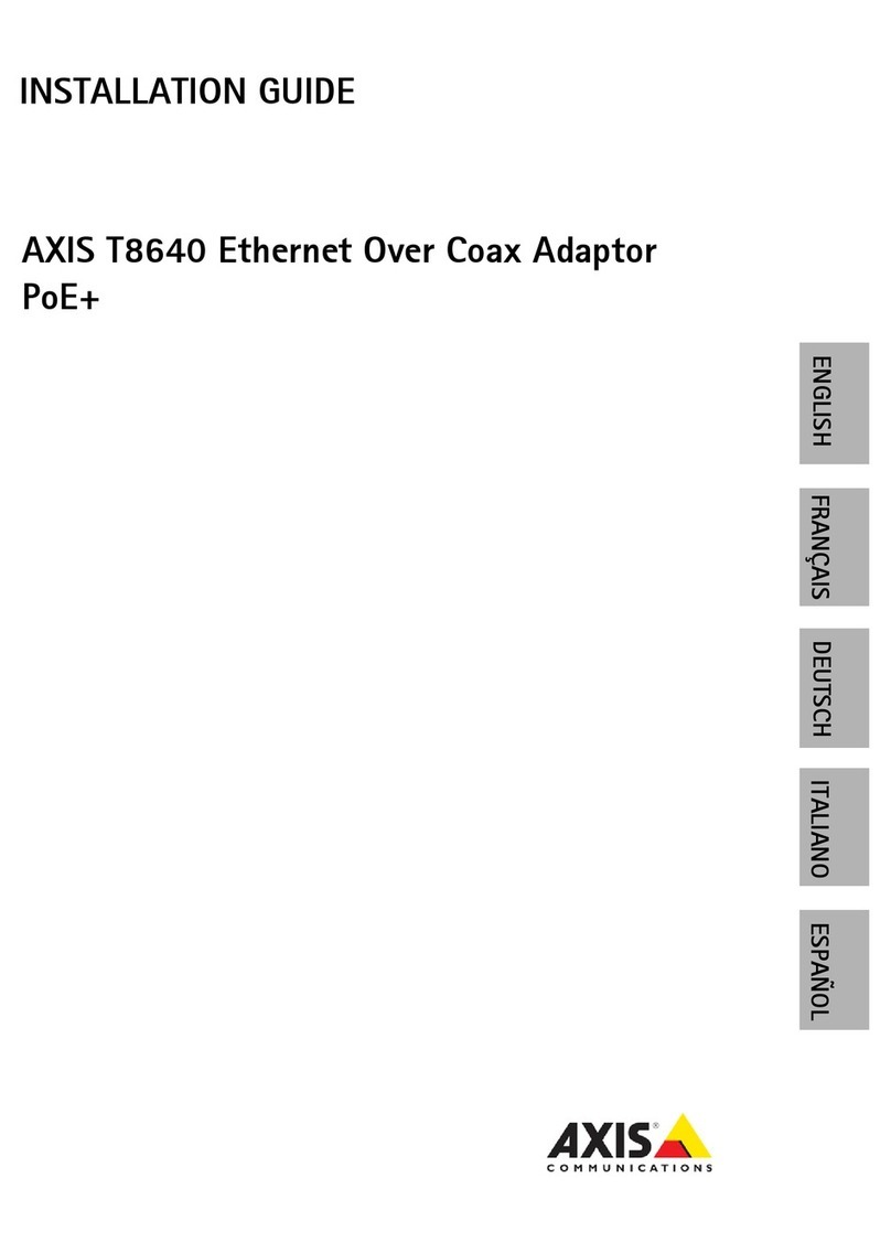 Axis T8640 installation guide