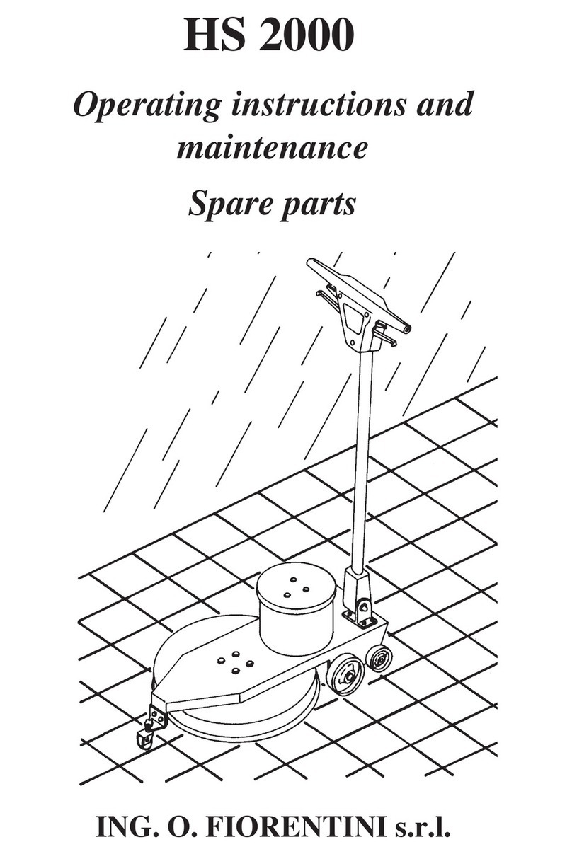 FIORENTINI HS 2000 Operating	instructions and maintenance