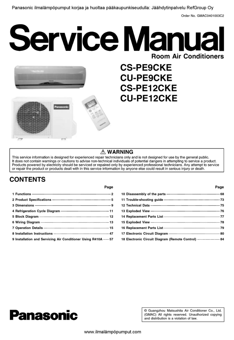 Panasonic CS-PE9CKE User manual Panasonic CS-PE9CKE User manual