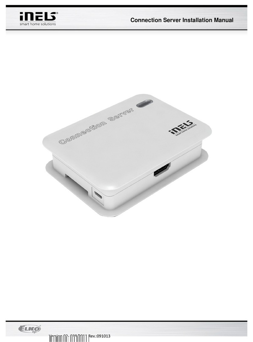iNels Connection server installation manual