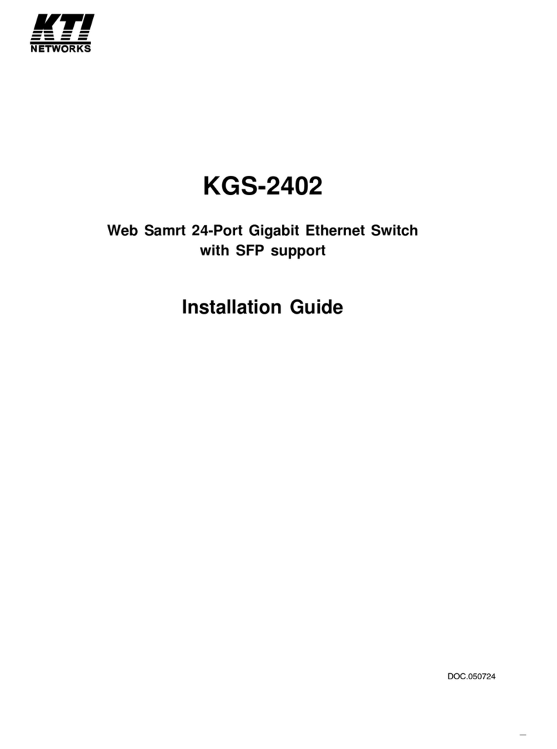 KTI Networks KGS-2402 User manual