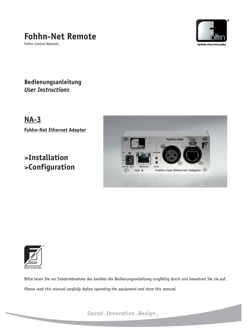 Fohhn-Net NA-3 User manual
