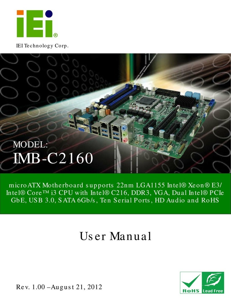 IEI Technology IMB-C2160 user manual