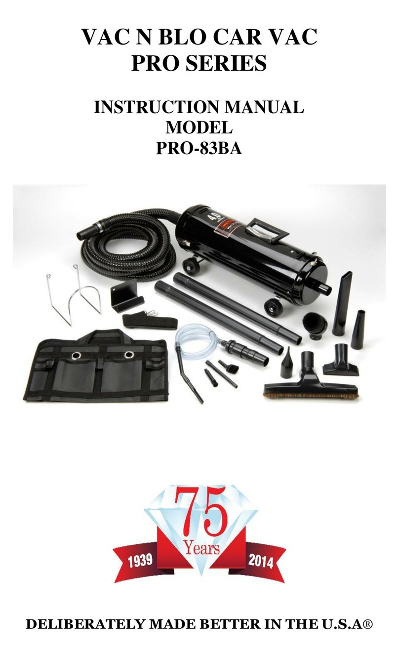 VAC N BLO PRO-83BA instruction manual