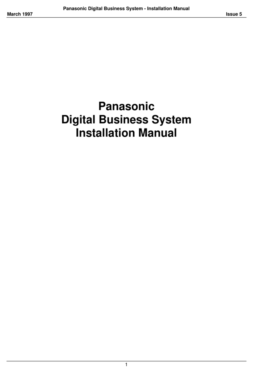 Panasonic Digital Business System installation manual