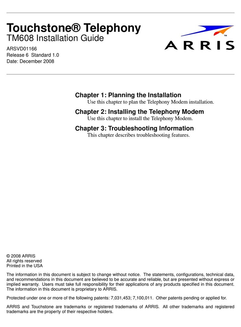 Arris Touchstone TM608 User manual